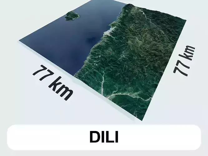 Dili Timor-Leste City Landscape 3D Model