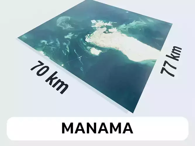 Manama Bahrain City Landscape 3D Model