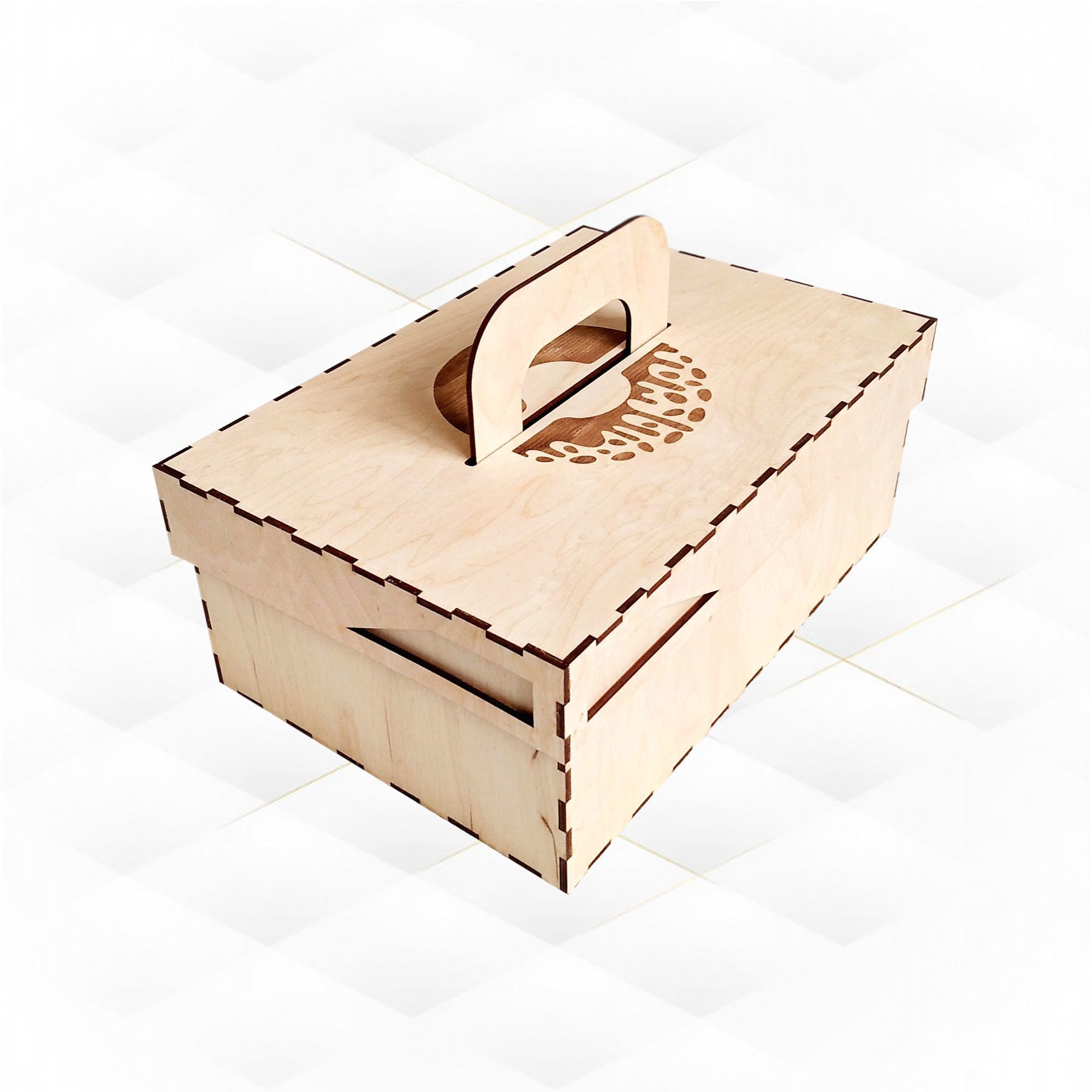 Gift box donuts and cookies svg dxf design for laser cutting 3D print model_5