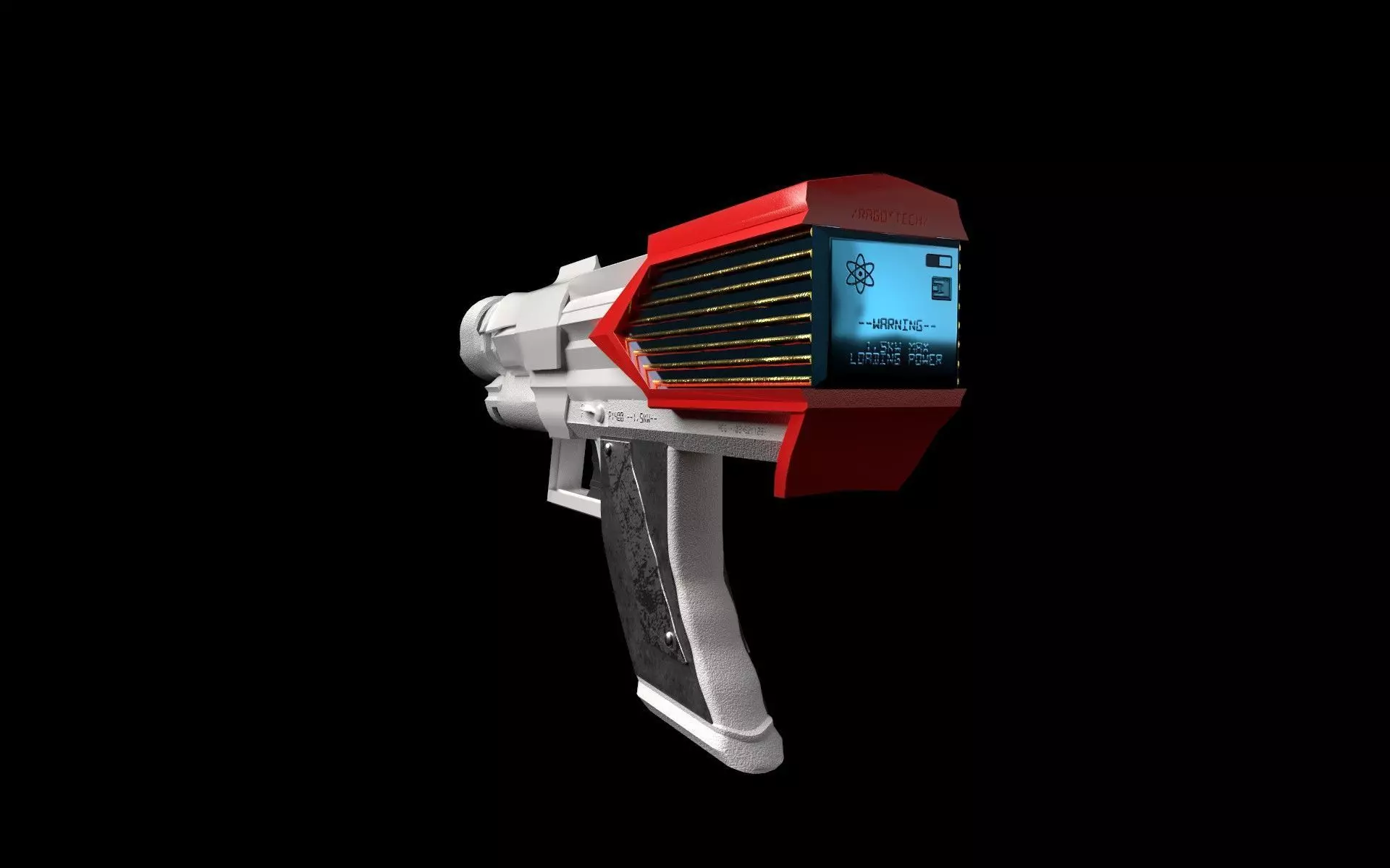 P1400 1-5Kw Power Laser Gun Free low-poly 3D model
