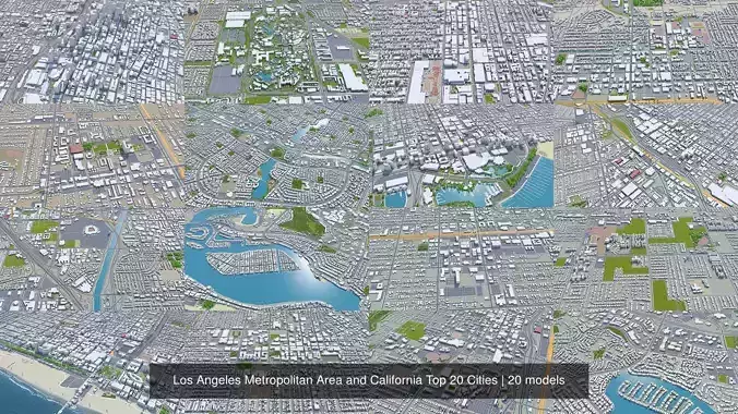 Los Angeles Metropolitan Area and California Top 20 Cities