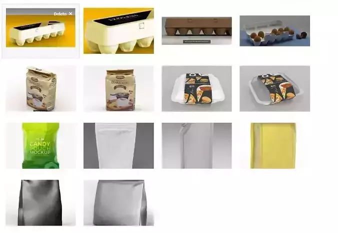 Food bag  3D Model Collection