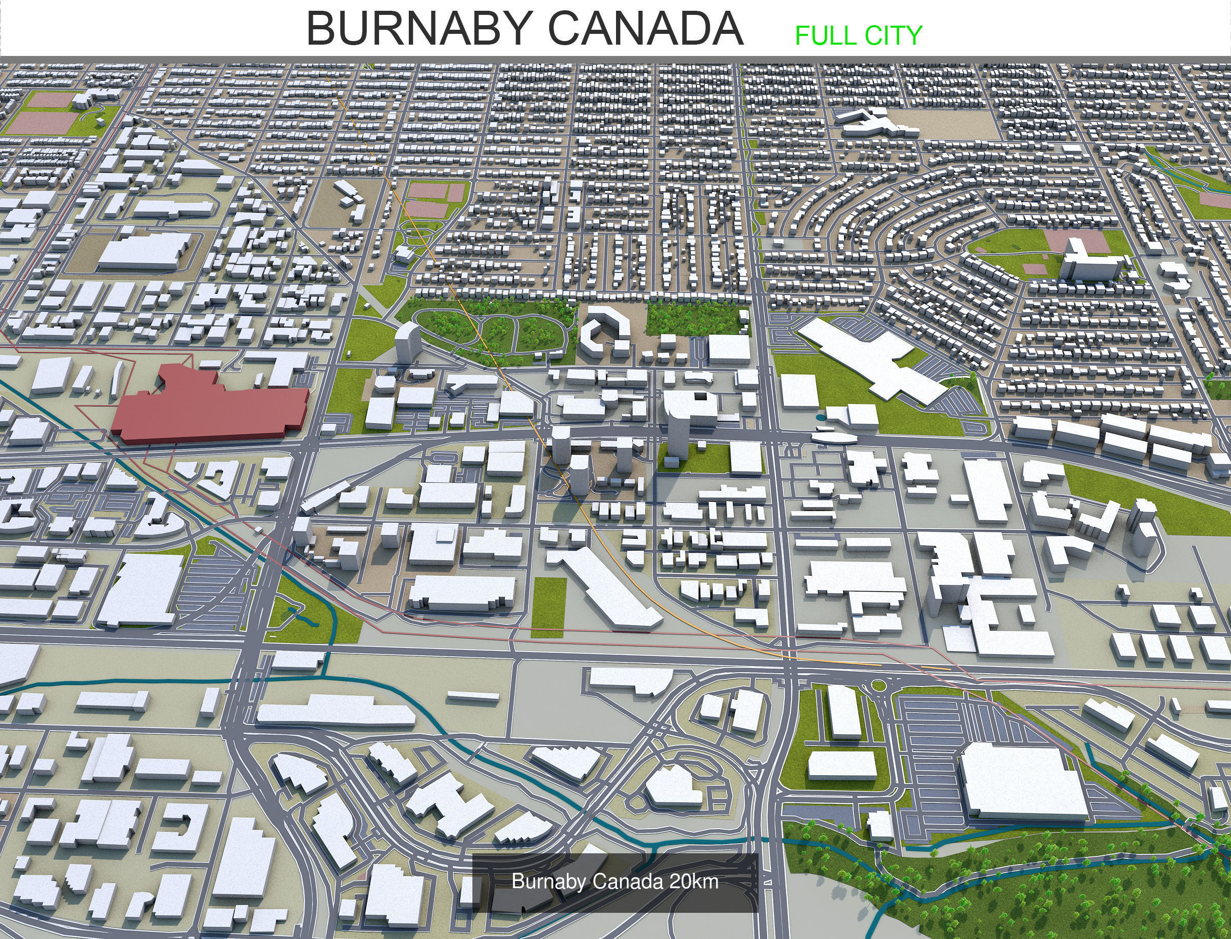 Greater Vancouver Cities 3D Model Collection_4