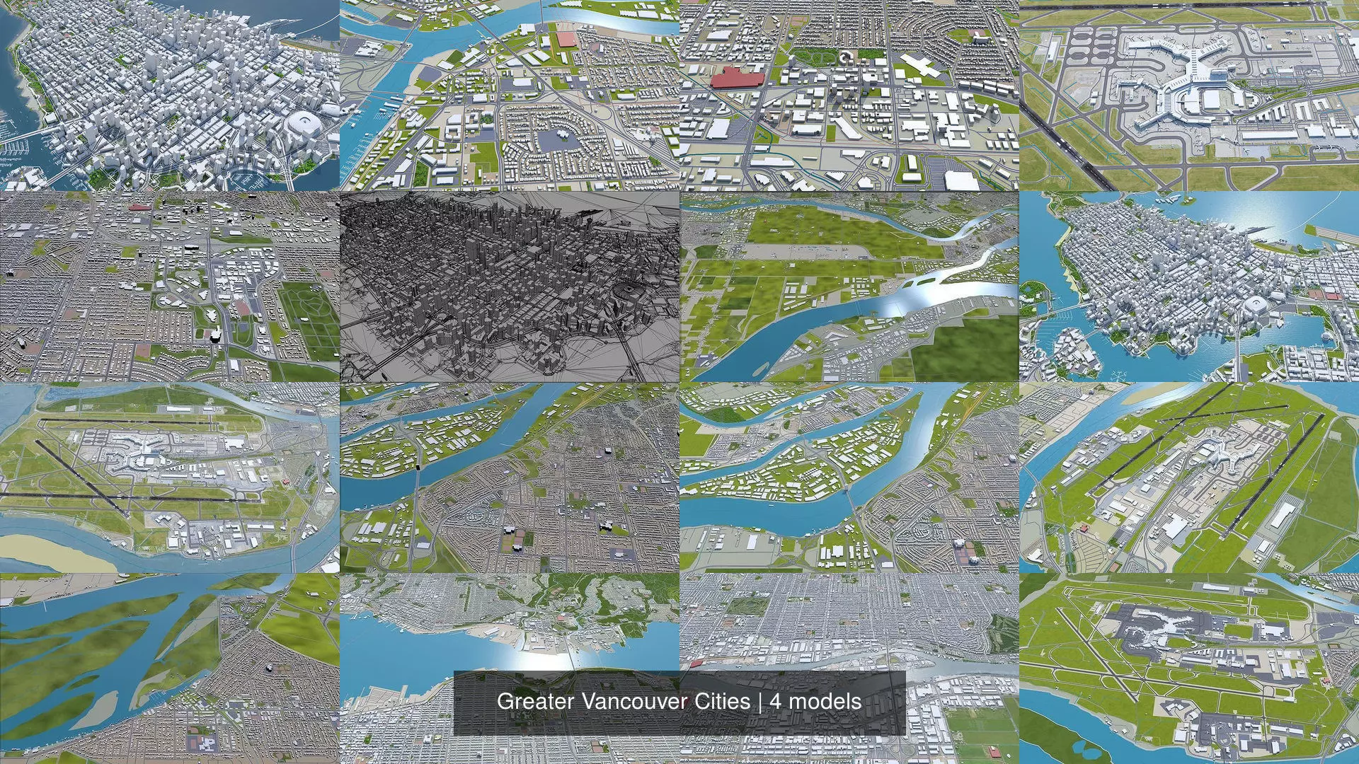 Greater Vancouver Cities 3D Model Collection_1