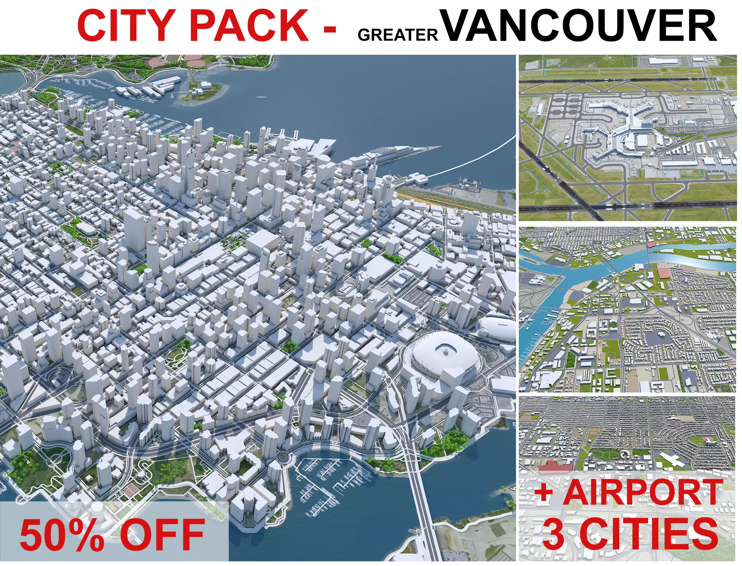 Greater Vancouver Cities 3D Model Collection_0