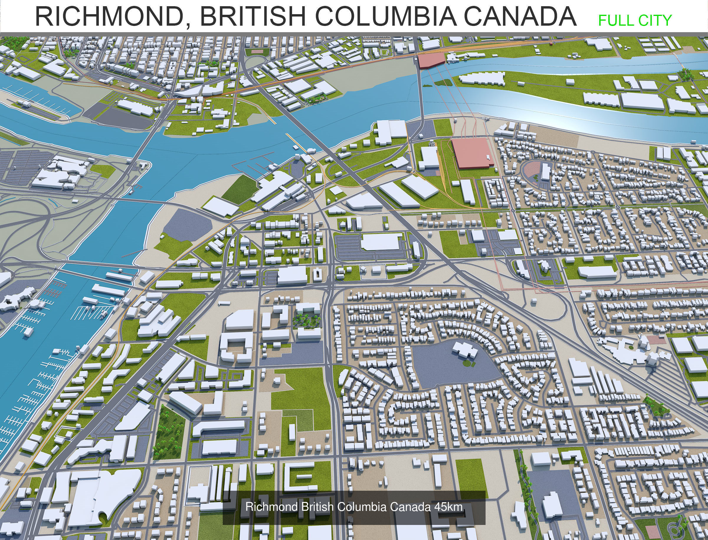 Greater Vancouver Cities 3D Model Collection_3