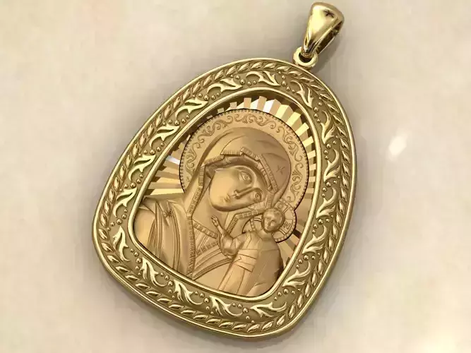 mother of God pendant