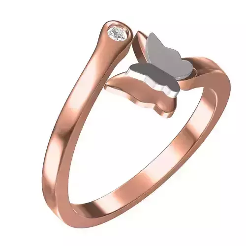 Dual Butterfly Ring for Women