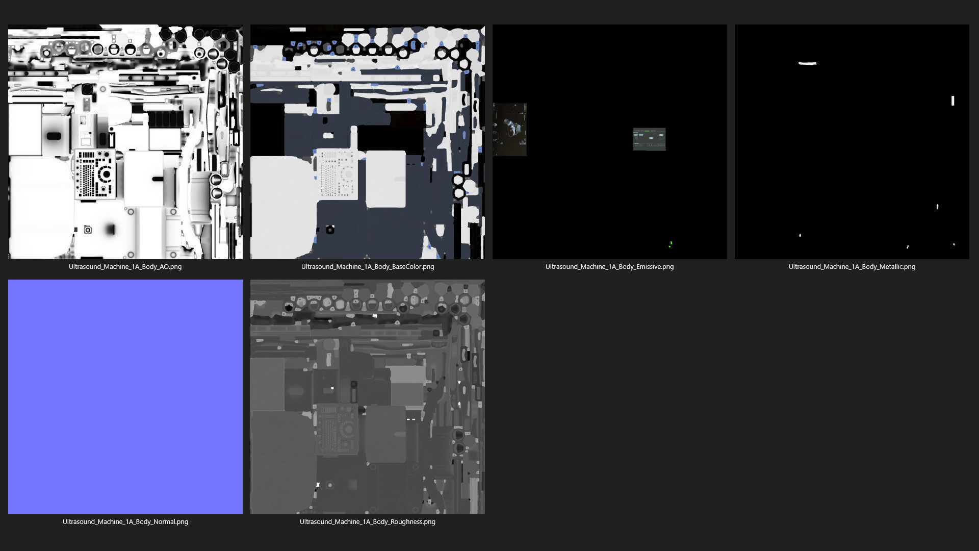 Ultrasound Machine 1A Low-poly 3D model_10