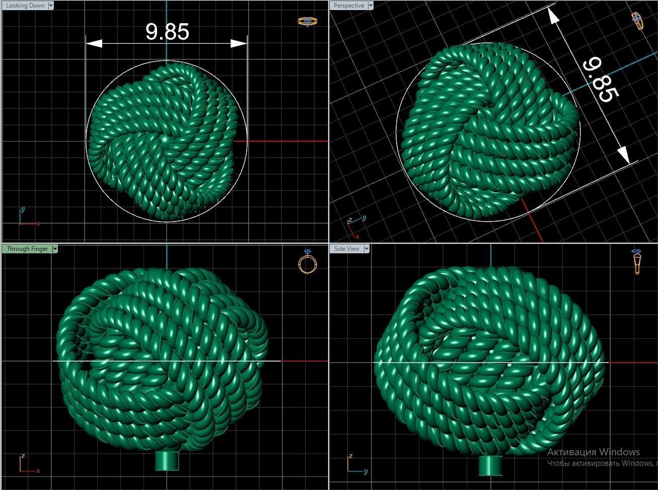 Tiffany earrings 3D print model_1