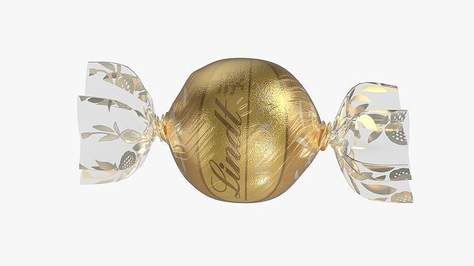 Lindt LINDOR White Chocolate 3D model 4