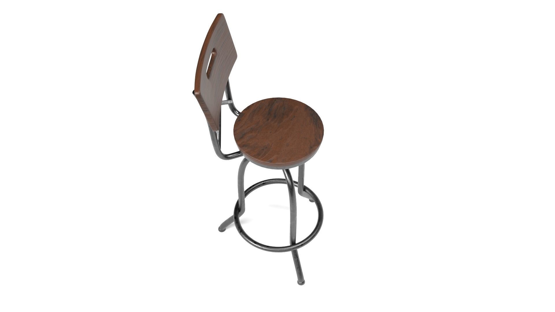 Bar Stool Free 3D model_2