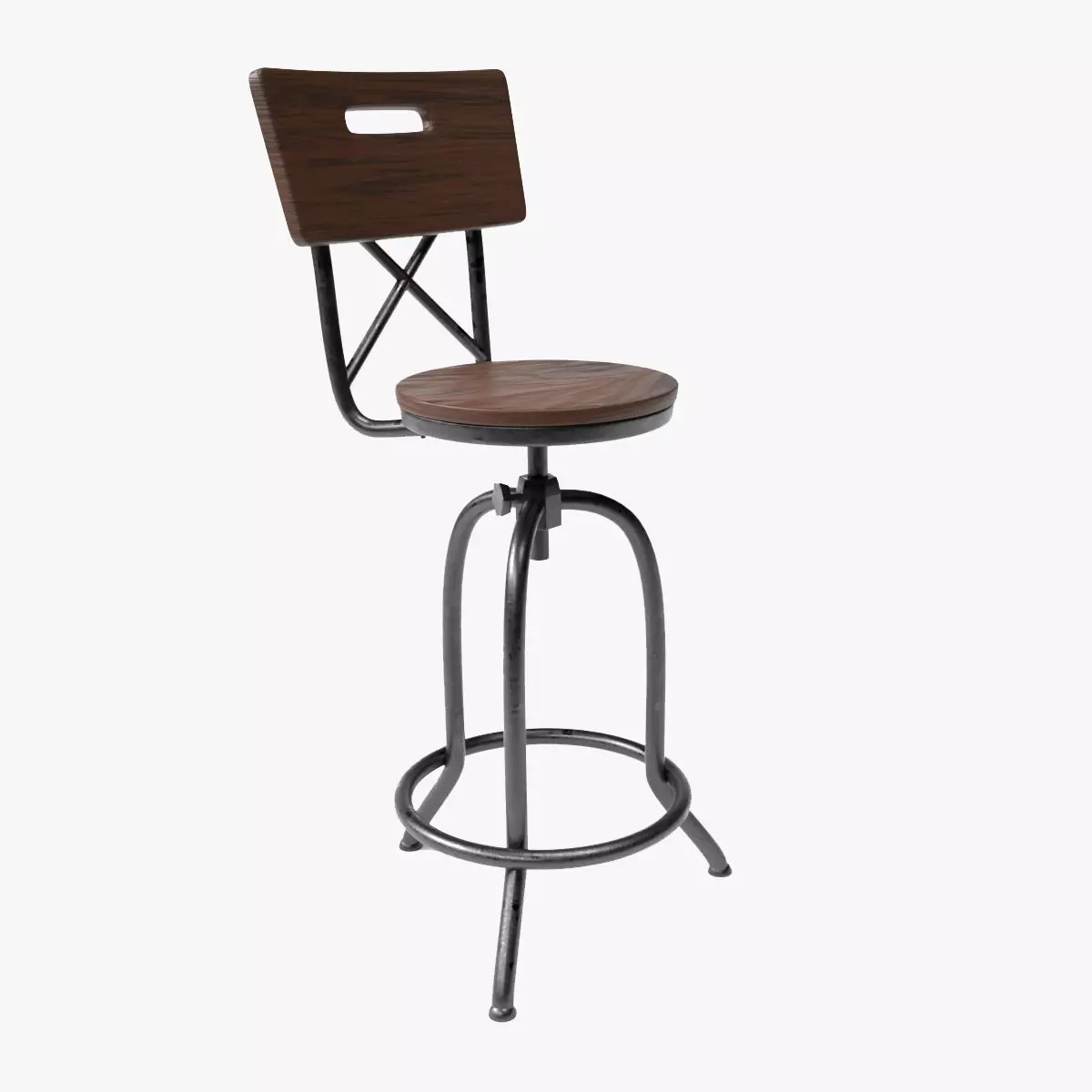 Bar Stool Free 3D model_0