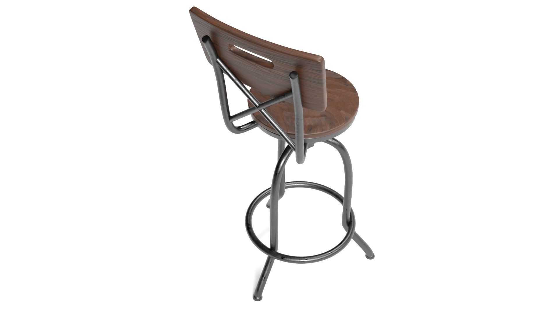 Bar Stool Free 3D model_3