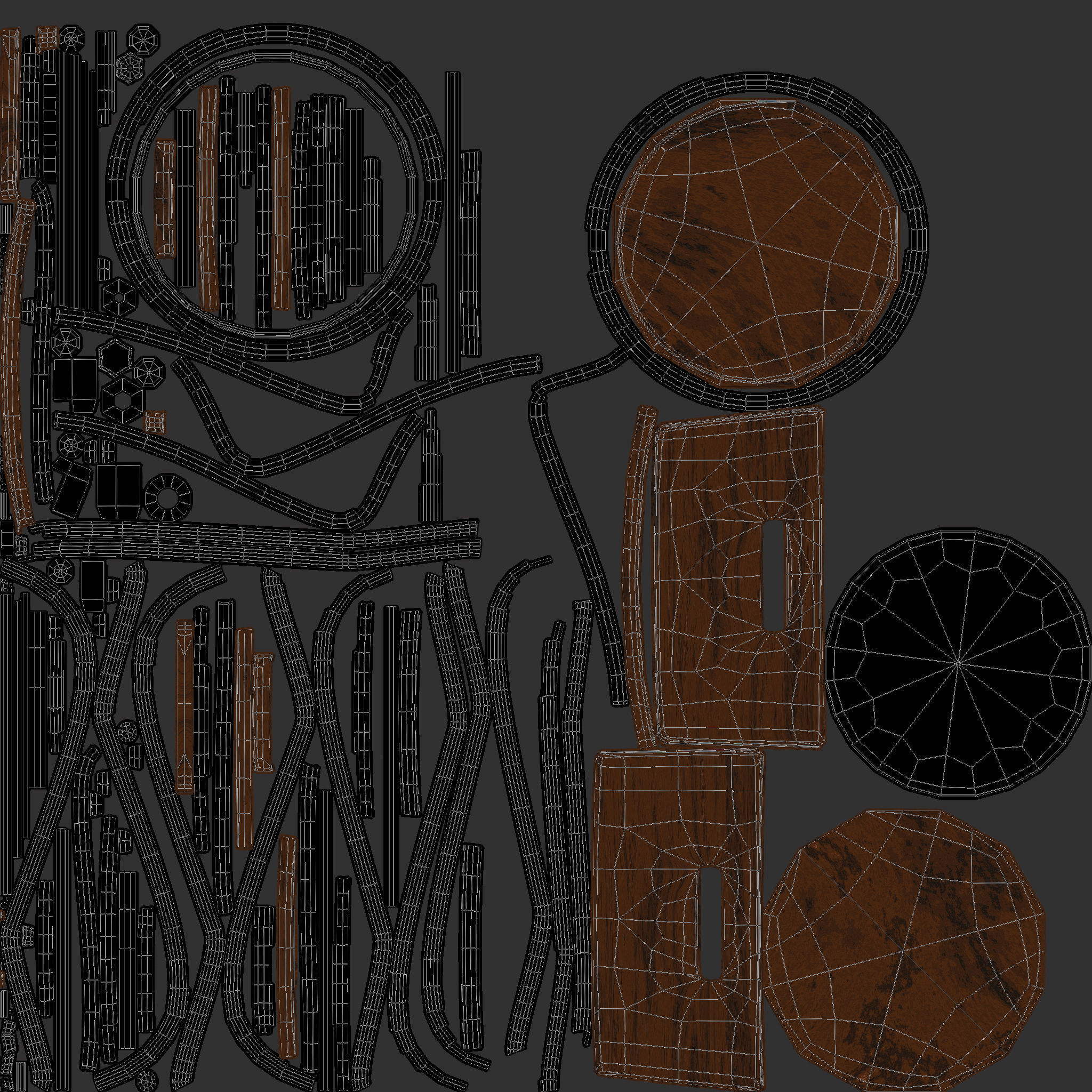 Bar Stool Free 3D model_5