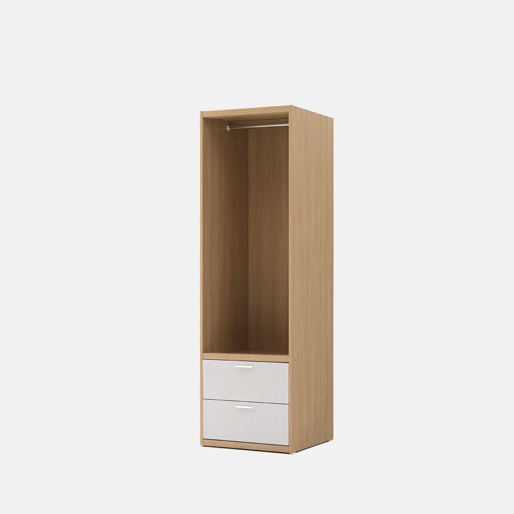 spacer sliding wardrobe 600 drawer shelf wardrobe 3D model_2