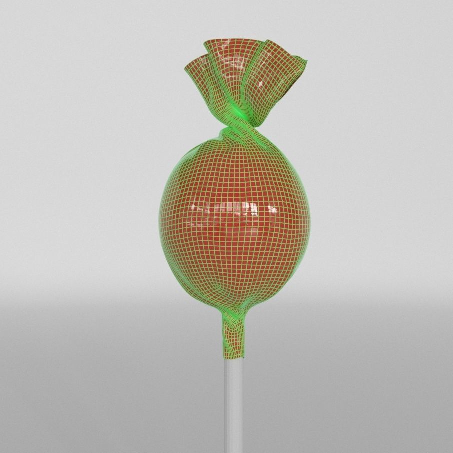 Lollipop Package candy 3D model_3