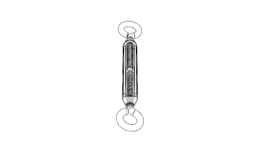 Cast Eye and Eye Turnbuckle THD10 3D model_18