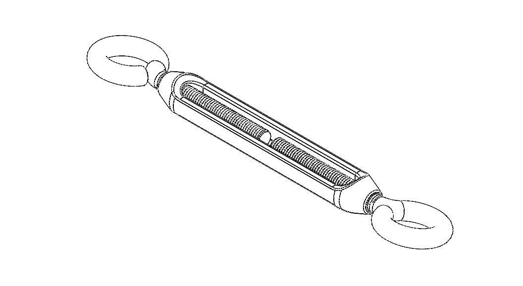 Cast Eye and Eye Turnbuckle THD10 3D model_11