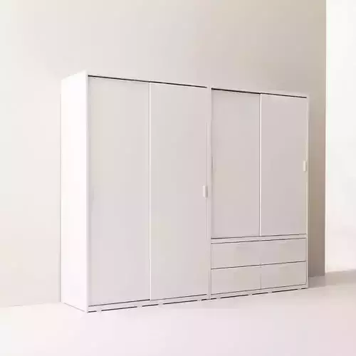 Spacer sliding wardrobe 1200 hanger shelf drawer