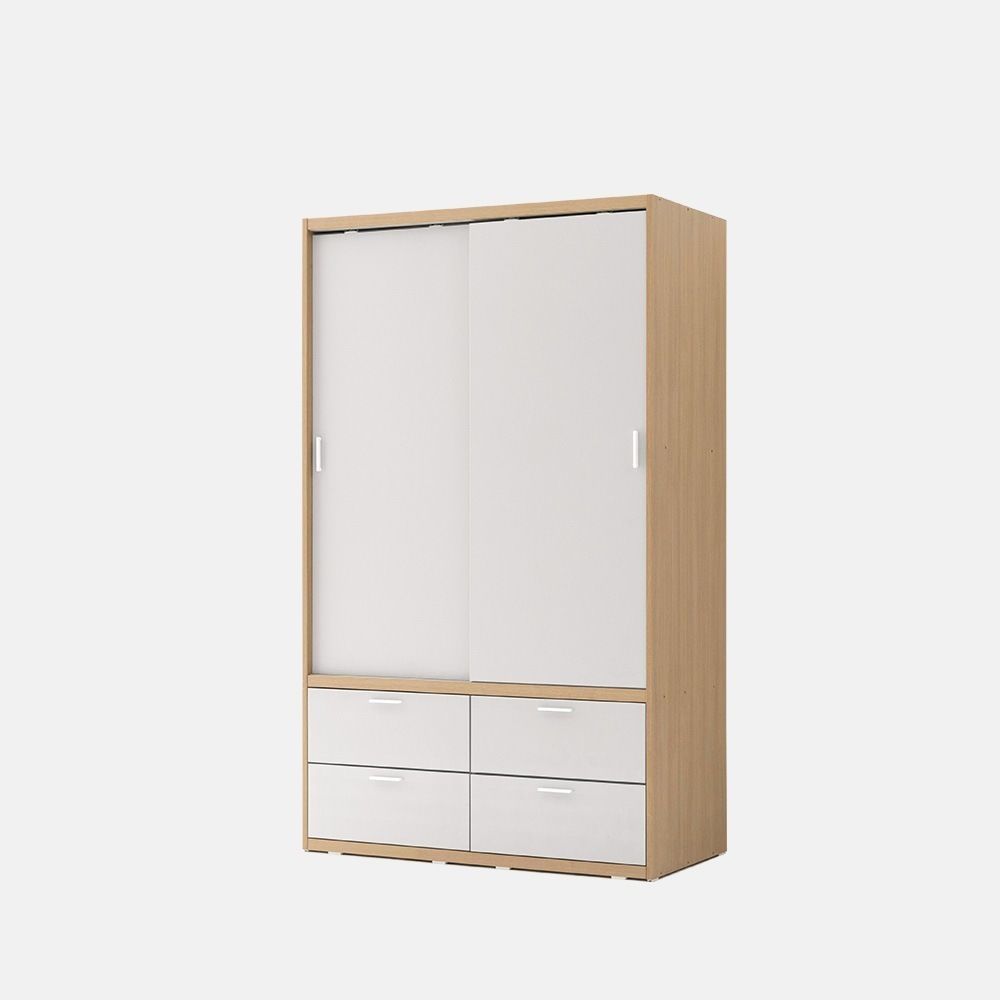 Spacer sliding wardrobe 1200 hanger shelf drawer 3D model_2