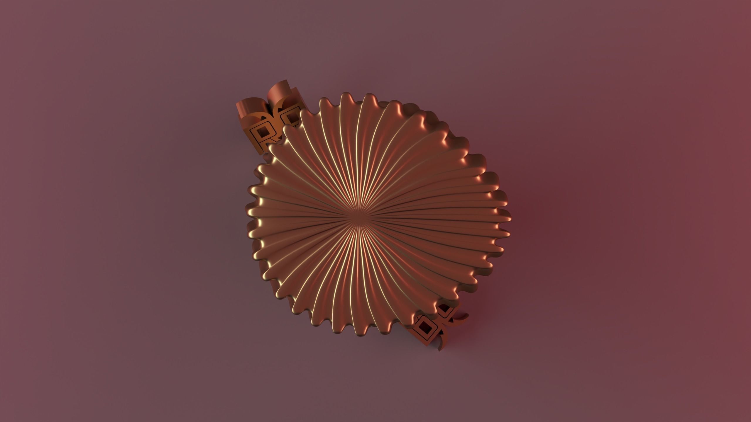 Wavy grooved candle 3D print model_3