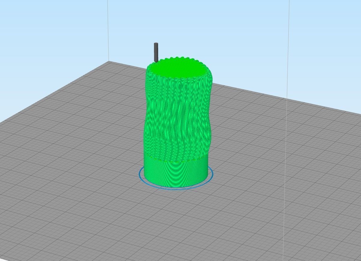 Wavy grooved candle 3D print model_5