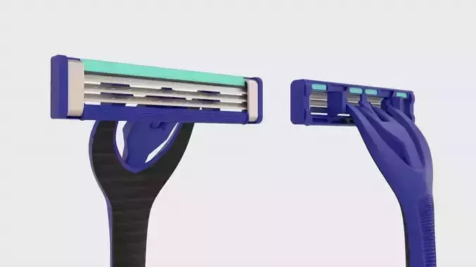 Gillette Blue 3 Eraser 3D model