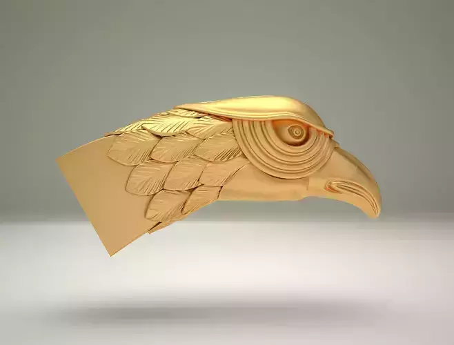 Eagle Falcon Head - HAWK Head - 3D STL For CNC