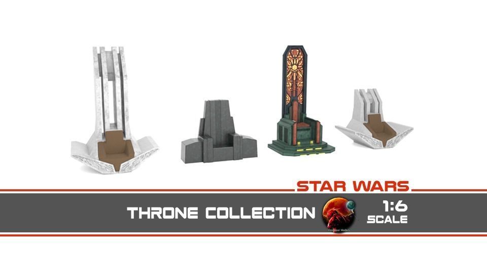 Star Wars Throne collection 1-6 scale Hottoys 3D printable | CGTrader