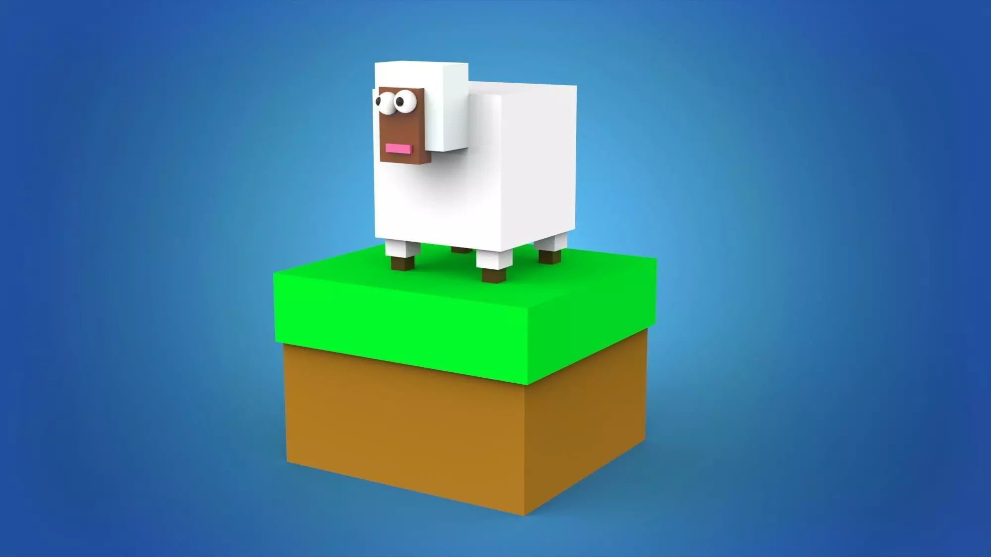 Low poly Sheep 3D model