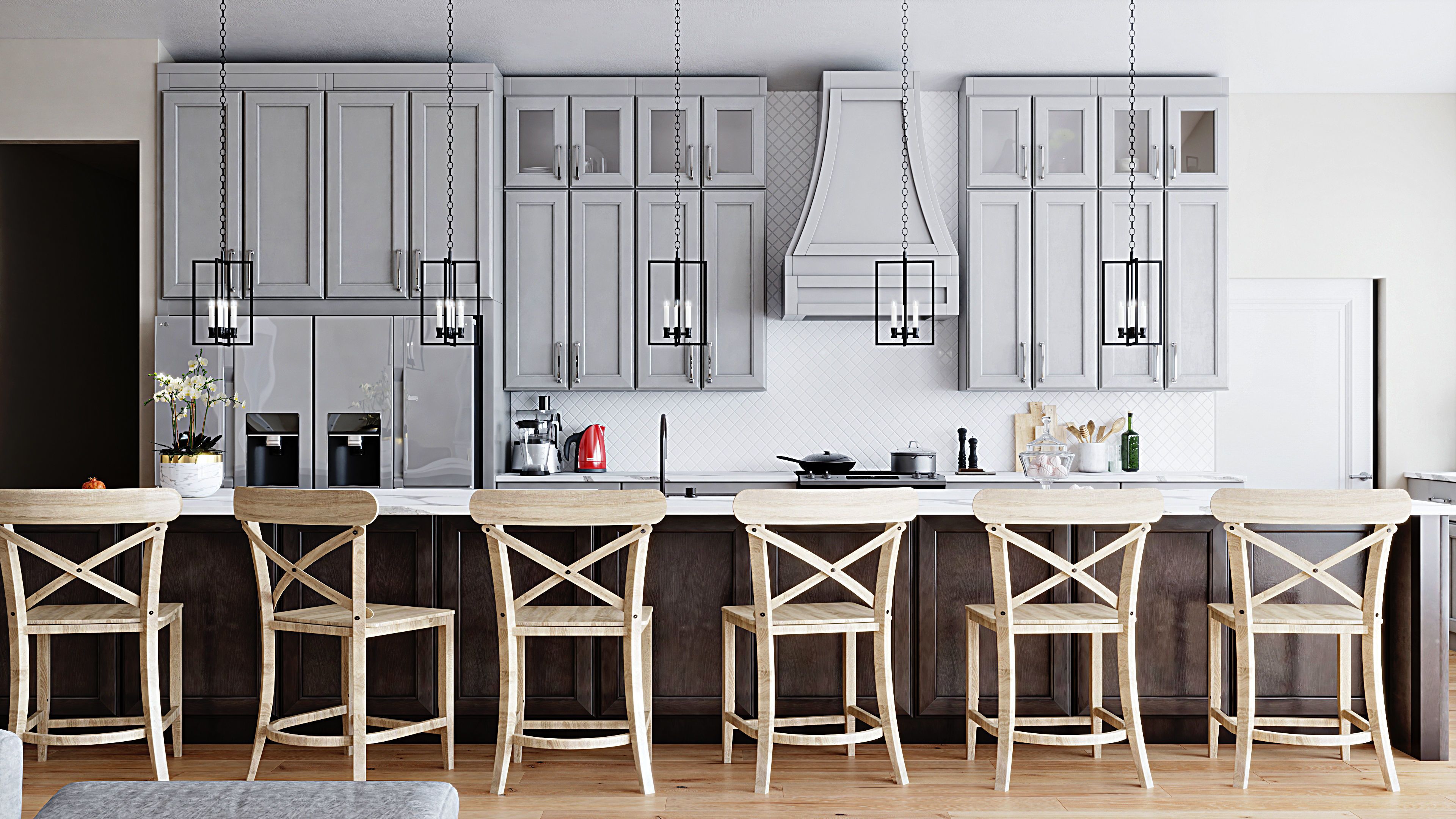 neoclassic kitchen 3D model_1