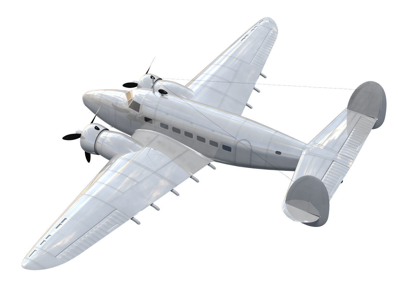 Lockheed L-14 Super Electra 3D model_1
