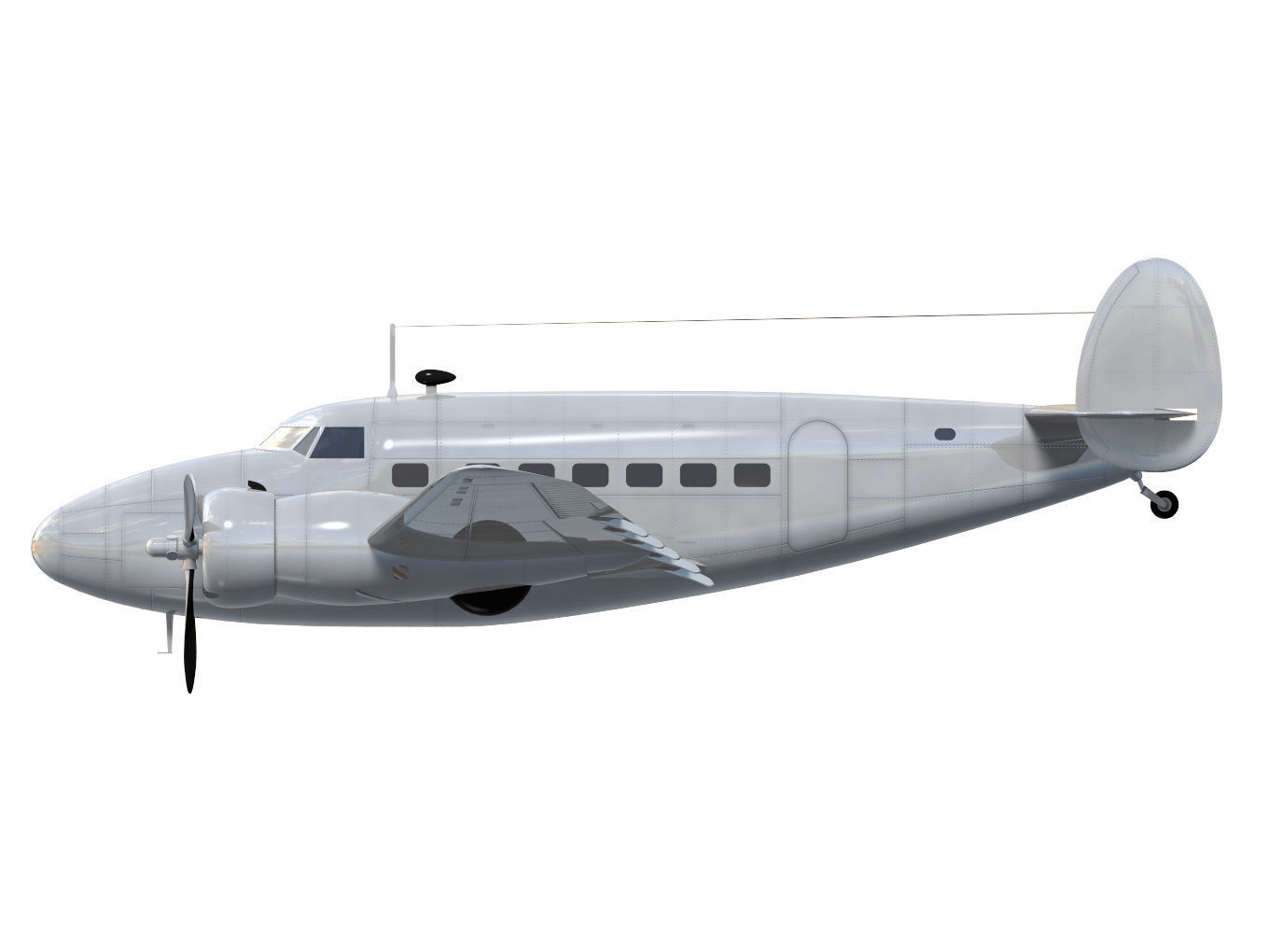 Lockheed L-14 Super Electra 3D model_8