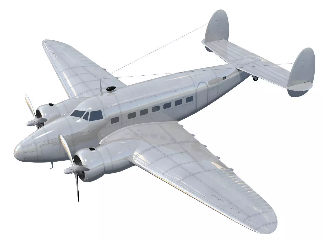 Lockheed L-14 Super Electra 3D model_0