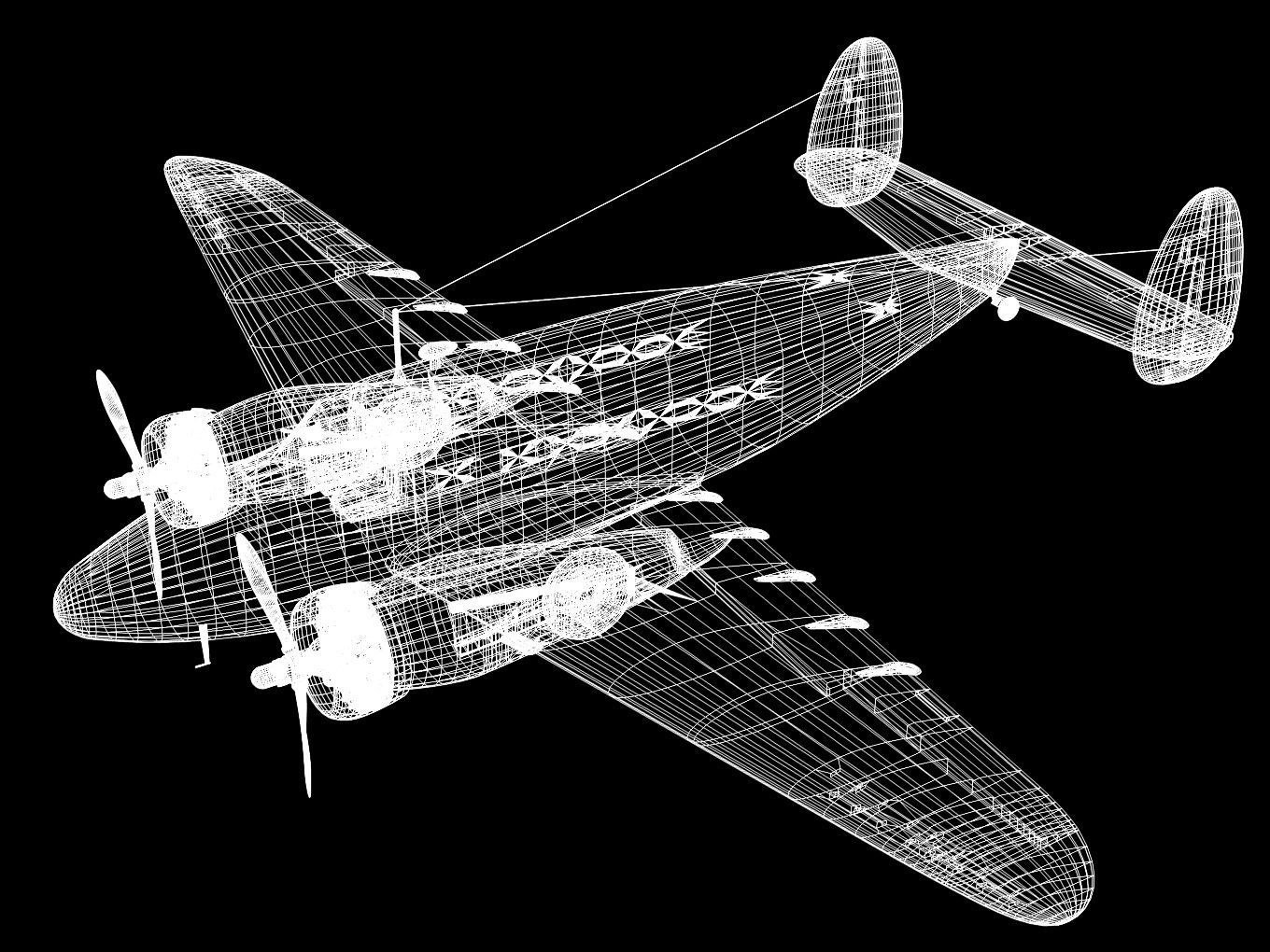 Lockheed L-14 Super Electra 3D model_13