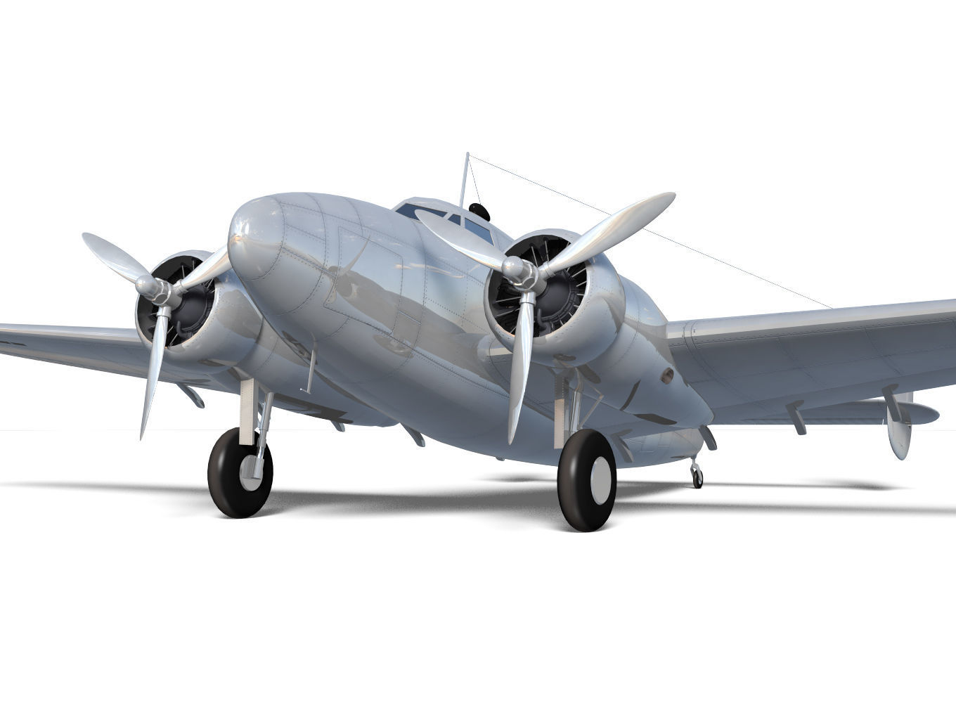 Lockheed L-14 Super Electra 3D model_7