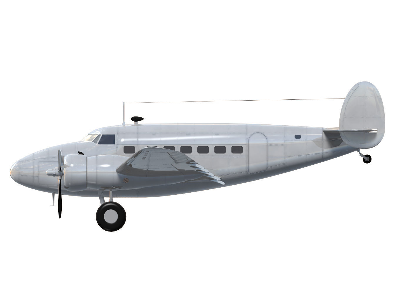 Lockheed L-14 Super Electra 3D model_9
