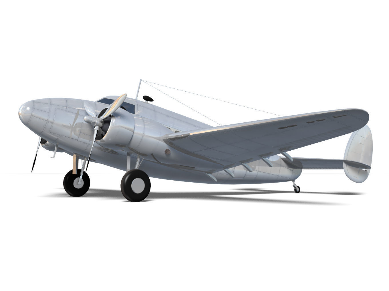 Lockheed L-14 Super Electra 3D model_5