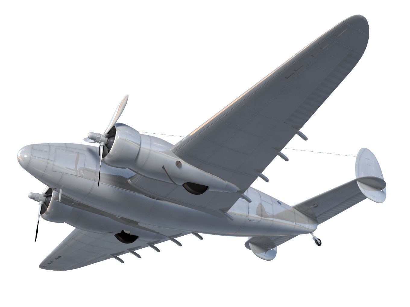 Lockheed L-14 Super Electra 3D model_3