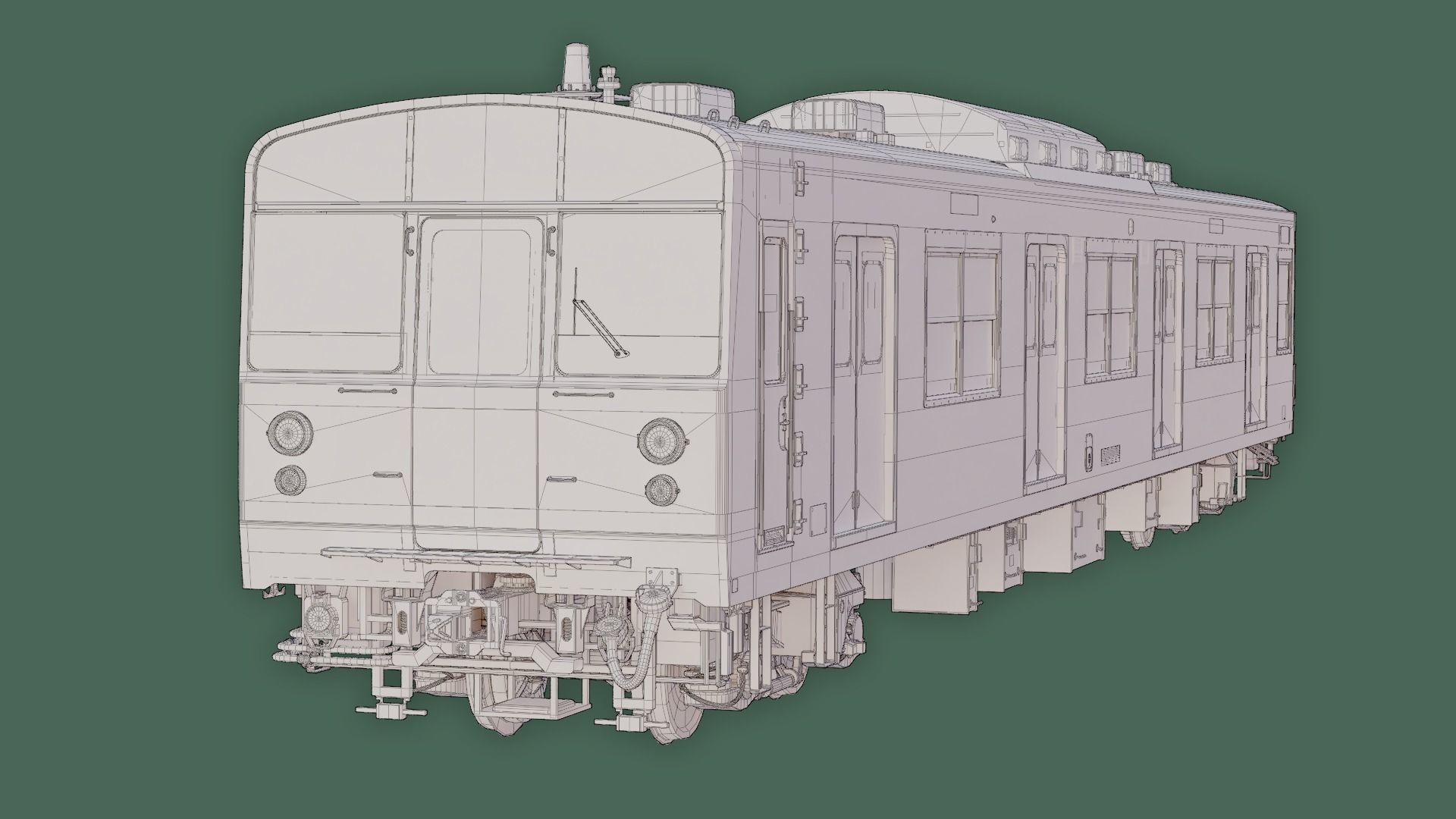Rigged Japanese Train Joban Line JNR JR 203 3D model_25