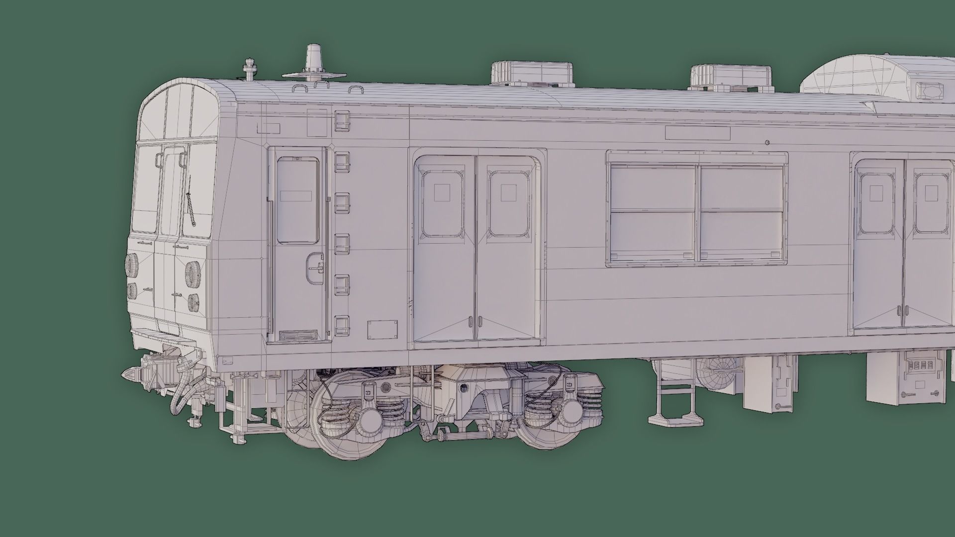 Rigged Japanese Train Joban Line JNR JR 203 3D model_26