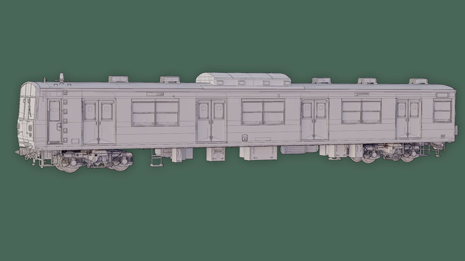 Rigged Japanese Train Joban Line JNR JR 203 3D model_27