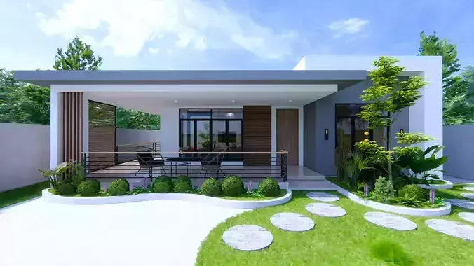 Modern House 3D model