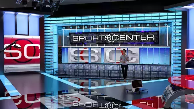 ESPN sportcenter studio 3D model