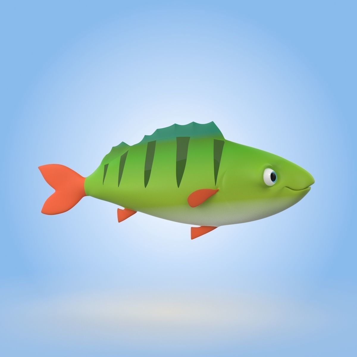 Perch Fish 3D model_1