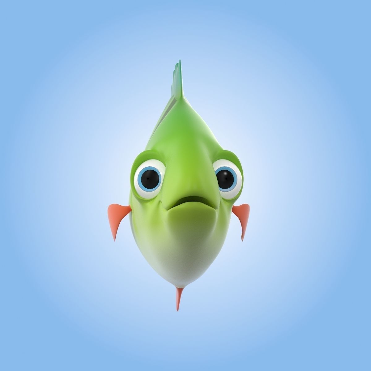 Perch Fish 3D model_4