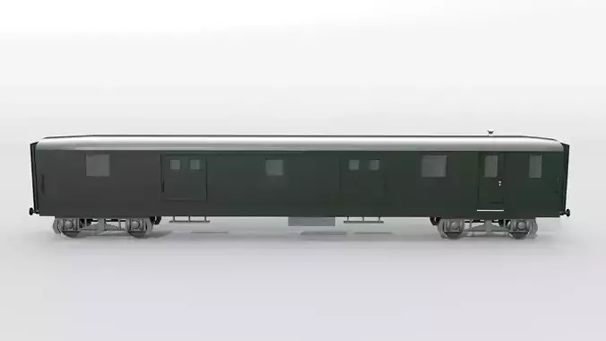 Old Swiss baggage railcar