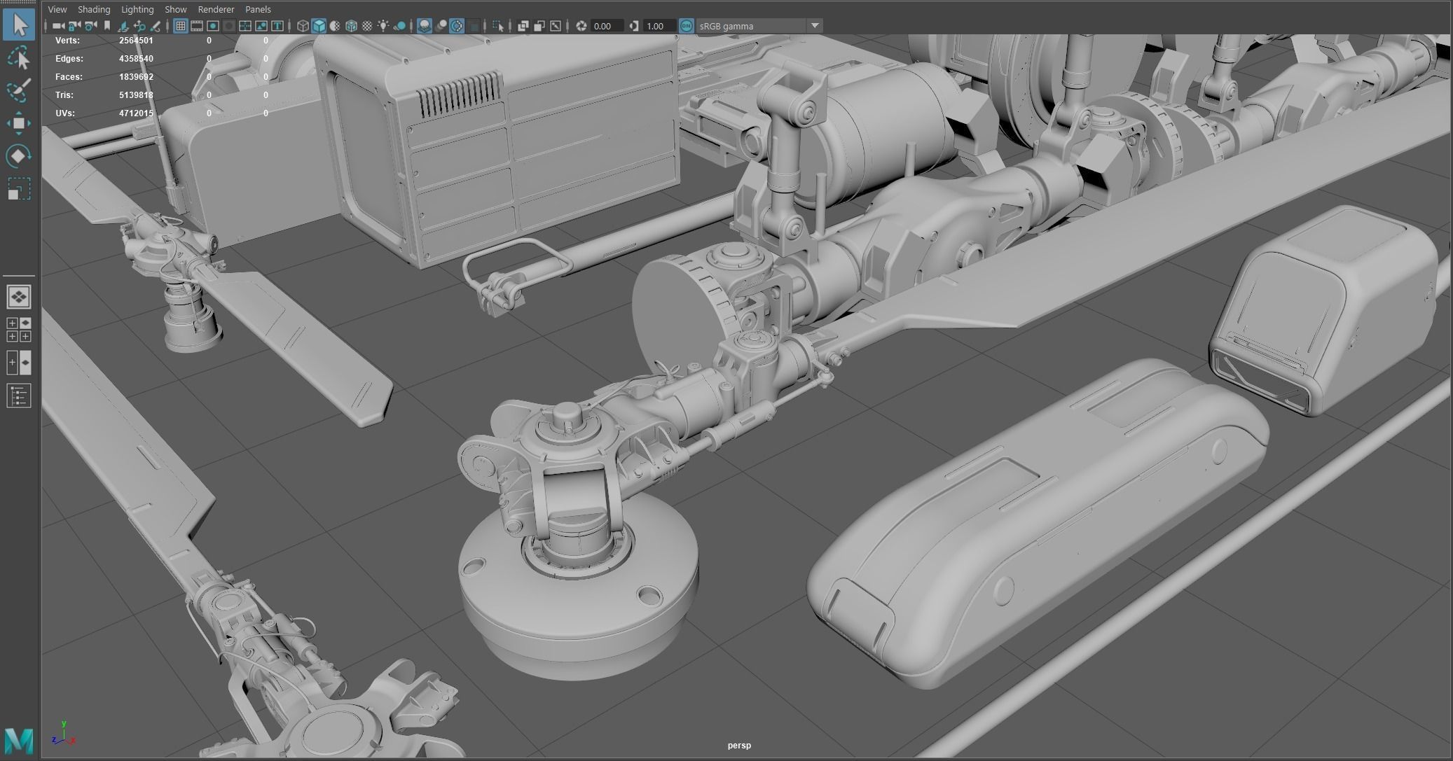 Vehicle Kitbash 3D model_11