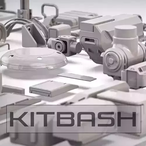 Vehicle Kitbash 3D model Vehicle Kitbash 3D model